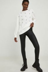 Answear Lab legginsy damskie kolor czarny gładkie. Czarne legginsy Answear Lab, bez wzorów, z materiału. Za 169.99 zł.