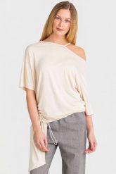 T-SHIRT Patrizia Pepe. T-shirty Patrizia Pepe, m, bez wzorów, bez kołnierzyka, bez ramiączek. W wyprzedaży za 147.80 zł.