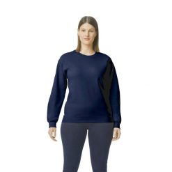 Bluza z okrągłym dekoltem Gildan Midweight Softstyle. Niebieskie bluzy bez kaptura GILDAN, xl, bez wzorów, z bawełny, bez kaptura. Za 125.00 zł.