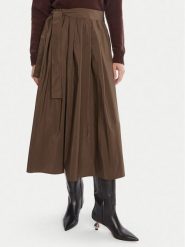 Weekend Max Mara Spódnica trapezowa Zarda 2525106031 Brązowy Regular Fit. Brązowe spódnice Weekend Max Mara, bez wzorów, z bawełny, trapezowe. Za 999.99 zł.