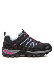 CMP Trekkingi Rigel Low Wmn Trekking Shoes Wp 3Q13246 Czarny. Czarne buty trekkingowe CMP, ze skóry, bez zapięcia. Za 449.99 zł.