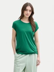 Tom Tailor Denim T-Shirt 1030942 Zielony Regular Fit. Zielone t-shirty TOM TAILOR DENIM, m, bez wzorów, z denimu, bez kołnierzyka, bez ramiączek. Za 59.99 zł.