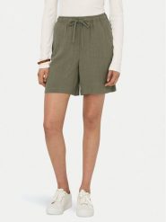 ONLY Szorty materiałowe Siesta 15333032 Zielony Loose Fit. Zielone szorty ONLY, bez wzorów, z materiału. Za 89.99 zł.