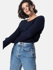 AUTHENTIC CASHMERE Kaszmirowy sweter "Galise" w kolorze granatowym rozmiar: XXL. Niebieskie swetry AUTHENTIC CASHMERE, xxl, bez wzorów, z kaszmiru, bez ramiączek. Za 225.57 zł.