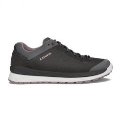 Buty trekkingowe damskie Lowa Malta Low Gtx. Szare buty trekkingowe Lowa, bez wzorów, z materiału, bez zapięcia. Za 799.99 zł.