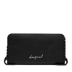 Portfel Desigual. Czarne portfele Desigual, bez wzorów. Za 269.99 zł.