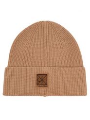 Calvin Klein Czapka LV04F8109G Beżowy. Brązowe czapki zimowe Calvin Klein, bez wzorów, z wiskozy. Za 169.99 zł.