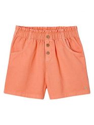 Vertbaudet Szorty dżinsowe w kolorze pomarańczowym rozmiar: 110. Pomarańczowe szorty vertbaudet, bez wzorów, z bawełny. Za 34.99 zł.