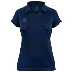 Damska koszulka polo Gilbert Eclipse Hook and Loop. Niebieskie t-shirty sportowe GILBERT, bez wzorów, bez ramiączek. Za 217.00 zł.