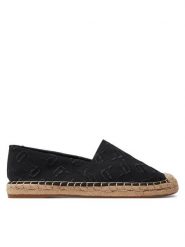 KARL LAGERFELD Espadryle KL80124A Czarny. Czarne espadryle KARL LAGERFELD, bez wzorów, z materiału, bez obcasa. Za 299.99 zł.