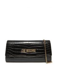 LOVE MOSCHINO Torebka JC4294PP0LKJ0000 Czarny. Czarne kopertówki Love Moschino, bez wzorów, ze skóry, wizytowe, bez dodatków. Za 379.99 zł.