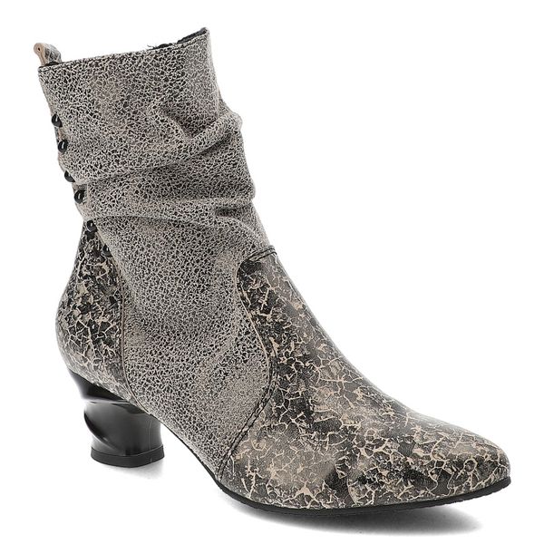 Beżowe Botki Armodo Obuwie Premium Na Obcasie. Brązowe botki Armodo, bez wzorów, z materiału, eleganckie, bez obcasa, na obcasie, bez zapięcia. Za 429.00 zł.