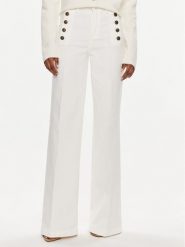 TWINSET Jeansy 241TP2641 Biały Flared Fit. Białe jeansy Twinset, bez wzorów, z bawełny. Za 1,039.00 zł.