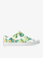 Buty lifestyle Native Jefferson Sugarlite Print. Białe trekkingi Native Shoes, bez wzorów, z gumy, bez zapięcia, trekkingowe. Za 249.99 zł.