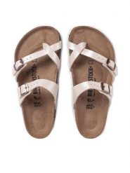 Birkenstock Japonki Mayari 0071661 Beżowy. Brązowe japonki Birkenstock, bez wzorów, ze skóry. Za 319.99 zł.