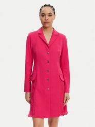 DKNY Sukienka koktajlowa DD4K1D67 Różowy Regular Fit. Czerwone sukienki DKNY, bez wzorów, z syntetyku, wizytowe, bez kołnierzyka, bez ramiączek. Za 429.99 zł.