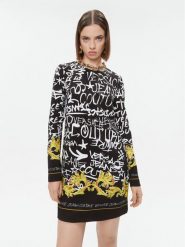 Versace Jeans Couture Sukienka codzienna 75HAO921 Kolorowy Regular Fit. Sukienki Versace Jeans Couture, na co dzień, bez wzorów, z jeansu, bez kołnierzyka, bez ramiączek, proste. Za 2,669.00 zł.