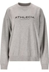 Damska bluza z dekoltem Athlecia Atkins. Szare bluzy bez kaptura Athlecia, l, bez wzorów, z materiału, bez kaptura, na fitness i siłownię. Za 169.50 zł.