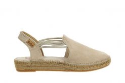 Sandały Toni Pons Nuria Pedra Stone 204012, Beżowy, Skóra naturalna - 37. Brązowe sandały Toni Pons, bez wzorów, z bawełny, wakacyjne, z okrągłym noskiem, bez obcasa, bez zapięcia. W wyprzedaży za 224.10 zł.