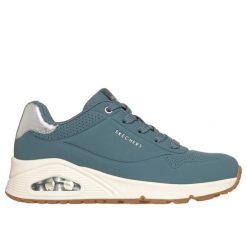 Buty sportowe damskie Skechers Uno Golden Air. Szare buty treningowe Skechers, bez wzorów, z syntetyku, bez zapięcia. Za 338.00 zł.