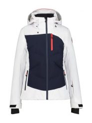 Icepeak Kurtka narciarska "Flovilla" w kolorze biało-granatowym rozmiar: 40. Białe kurtki narciarskie Icepeak, m, bez wzorów, bez kaptura, narciarskie. Za 463.38 zł.