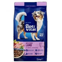 OptiVital karma sucha- pełnoporcjowa karma dla dorosłych psów FM z jagnięciną 2,4 kg. Bluzy bez kaptura OptiVital, bez wzorów, bez kaptura. Za 29.99 zł.