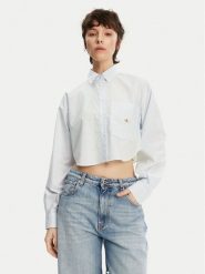Calvin Klein Jeans Koszula J20J225078 Błękitny Regular Fit. Niebieskie koszule Calvin Klein Jeans, s, bez wzorów, z bawełny, bez kołnierzyka, bez ramiączek. Za 219.99 zł.