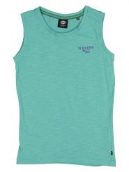 Petrol Industries Top w kolorze turkusowym rozmiar: 176. Niebieskie topy Petrol Industries, bez wzorów, z bawełny, bez kołnierzyka, bez ramiączek. Za 52.30 zł.