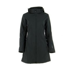 Kurtka damska turystyczna CMP 3A08326. Czarne kurtki przejściowe sportowe CMP, l, bez wzorów, z softshellu, bez kaptura, trekkingowe. W wyprzedaży za 398.99 zł.