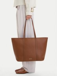 GINO ROSSI Torebka C-LDA9518 Brązowy jasny. Brązowe shopper bag Gino Rossi, bez wzorów, ze skóry, bez dodatków. Za 199.99 zł.
