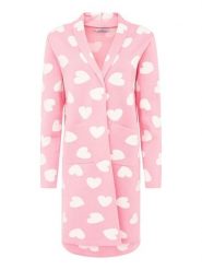 Zwillingsherz Kardigan w kolorze jasnoróżowym rozmiar: L/XL. Różowe swetry Zwillingsherz, l, bez wzorów, bez ramiączek. Za 247.99 zł.