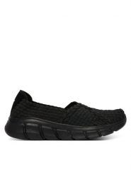 Skechers Baleriny Bobs B Flex 117323/BBK Czarny. Czarne baleriny Skechers, bez wzorów, z materiału, bez obcasa, bez zapięcia. Za 249.99 zł.