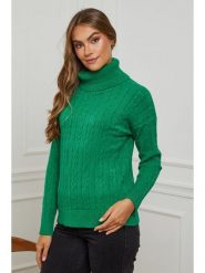 L'armoire de Suzette Golf w kolorze zielonym rozmiar: 34/36. Zielone swetry L'armoire de Suzette, l, bez wzorów, z kaszmiru, klasyczne, bez ramiączek. Za 130.99 zł.