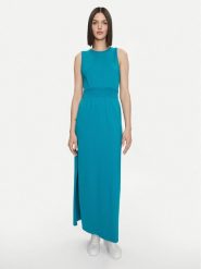 United Colors Of Benetton Sukienka letnia 3L3XDV01G Zielony Regular Fit. Zielone sukienki United Colors Of Benetton, l, bez wzorów, z bawełny, bez kołnierzyka, bez ramiączek. Za 339.99 zł.