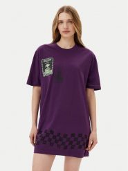 Volcom Sukienka codzienna Filip Rygalski B1312516 Fioletowy Loose Fit. Fioletowe sukienki Volcom, na co dzień, s, bez wzorów, z bawełny, bez kołnierzyka, bez ramiączek, proste. Za 159.99 zł.