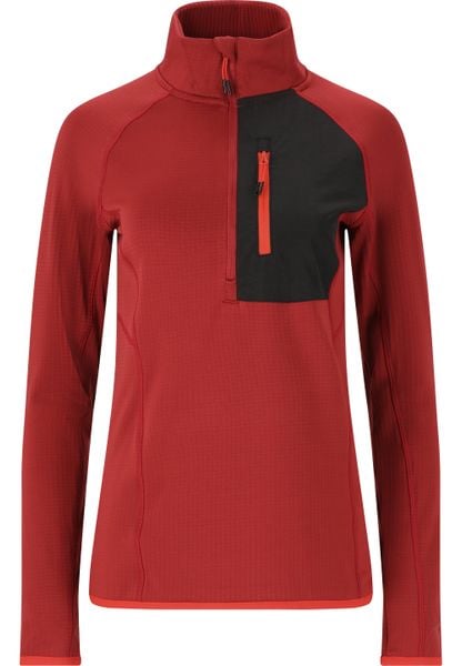 Bluza narciarska damska Whistler Helge. Czerwone bluzy WHISTLER, s, bez wzorów, z elastanu, bez kaptura, narciarskie. Za 179.99 zł.