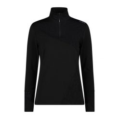 Damski polar CMP. Czarne bluzy z polaru CMP, bez wzorów, z polaru, trekkingowe. W wyprzedaży za 286.55 zł.