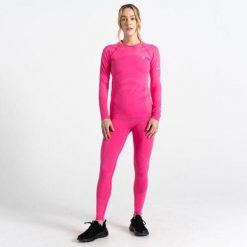 Legginsy termoaktywne damskie DARE2B Baselayer. Czerwone bielizna termoaktywna damska Dare 2b, bez wzorów, z elastanu, bez ramiączek, narciarskie. W wyprzedaży za 68.00 zł.