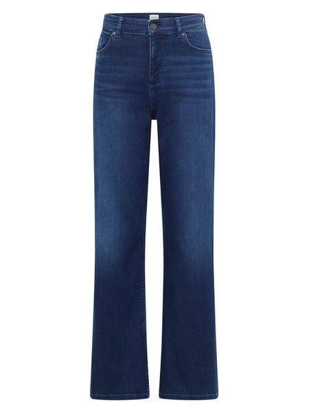 Mustang Jeansy Madison 1016596 Granatowy Wide Fit. Niebieskie jeansy Mustang, bez wzorów, z bawełny. Za 299.99 zł.