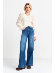 Rich & Royal Bluzka w kolorze kremowym rozmiar: M. Brązowe bluzki Rich & Royal, m, bez wzorów, z koronki, bez kołnierzyka, bez ramiączek. Za 254.14 zł.