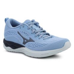 Buty Mizuno Wave Revolt 2 J1GD218152 niebieskie. Niebieskie buty do biegania bez wzorów, z materiału, bez zapięcia, do biegania, mizuno wave. Za 576.40 zł.