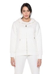 Bluza z kaptur na co dzień na siłownię. Białe bluzy LEONE 1947 APPAREL, xl, bez wzorów, bez ramiączek, bez kaptura. Za 437.84 zł.