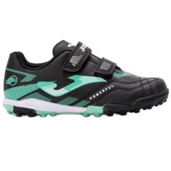 Buty Joma Powerfull 2501 Tf POJS2501TFV Czarne. Czarne buty treningowe bez wzorów, z syntetyku, bez zapięcia, na fitness i siłownię. W wyprzedaży za 259.34 zł.