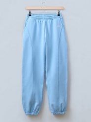 LeGer Spodnie dresowe "Nora" w kolorze błękitnym rozmiar: 40. Niebieskie spodnie dresowe LeGer, bez wzorów, z bawełny. Za 227.31 zł.