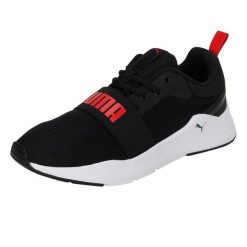 Przewodowe Buty Do Biegania Dla Dorosłych Unisex. Czarne buty trekkingowe Puma, bez wzorów, bez zapięcia, do biegania. Za 285.99 zł.
