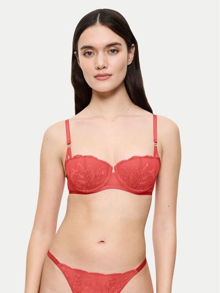 Triumph Biustonosz balkonetka Crazy Stupid Love 10222359 Koralowy. Pomarańczowe biustonosze Triumph, bez wzorów, z syntetyku. Za 105.00 zł.