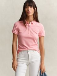 Gant koszulka polo Kobiety Bawełna pomarańczowy, M. Brązowe t-shirty sportowe Gant, m, bez wzorów, z bawełny, bez ramiączek. Za 329.95 zł.