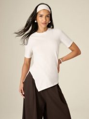 4F T-shirt regular gładki damski - biały L. Białe t-shirty 4f, l, bez wzorów, z bawełny, klasyczne, bez kołnierzyka, bez ramiączek. Za 79.99 zł.