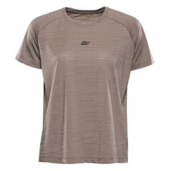 Koszulka damska szybkoschnąca Alpine Pro Nerwa. Brązowe t-shirty sportowe Alpine Pro, s, bez wzorów, z elastanu, bez ramiączek, do biegania. Za 129.00 zł.