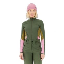 Polar damski zapinany na zamek Protest Nikio. Zielone bluzy z polaru Protest, bez wzorów, z polaru. Za 274.50 zł.